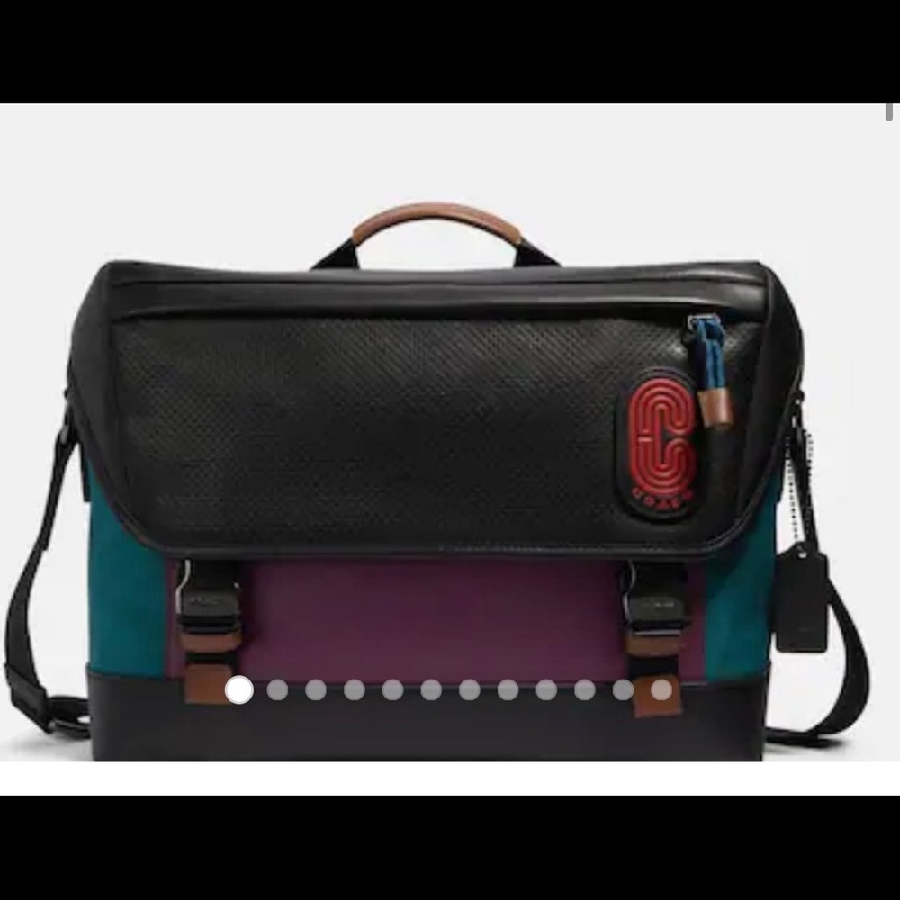 Coach Ranger Messenger Bag In Colorblock With Coach Patch - Picture 6 of 6